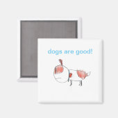犬は良い！マグネット マグネット (正面/裏面)