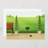 "犬は許されない"おもしろい犬プールinパークカスタム ノートカード (正面/裏面)