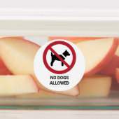 犬は許されない、禁止標識 ラベル (貼付)