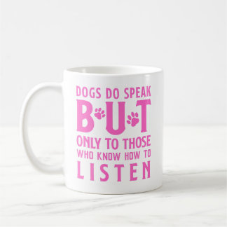 犬は話しかし人の手には聞ない コーヒーマグカップ