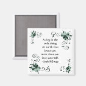 犬は…..グリーンマグネット マグネット (正面/裏面)