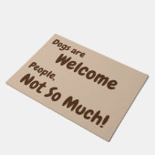 犬は、人々、それほど歓迎されていない！ ドアマット (アングル)