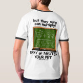 犬は…加えることができませんが、本当にmutiplyできます tシャツ (裏面)