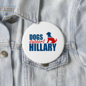 犬はHILLARY.pngをサポート 缶バッジ (インサイチュ)