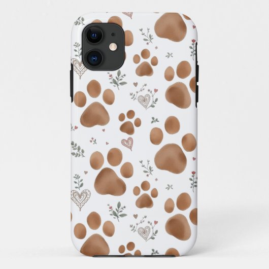 犬はIphoneケースを手にする Case-Mate iPhoneケース (裏面)