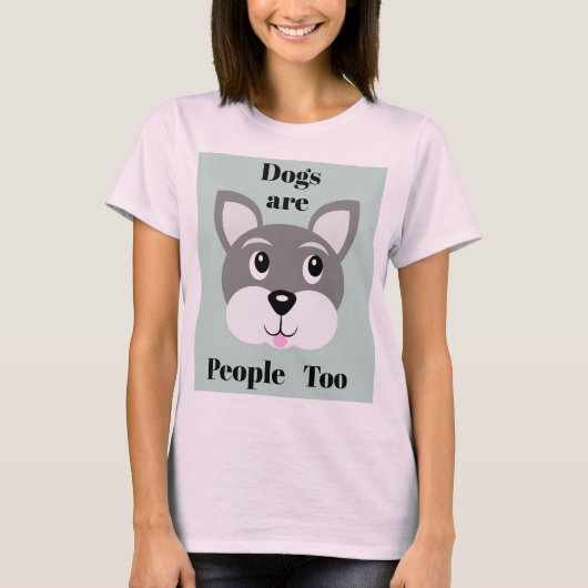 犬はTシャツを着た人間だ Tシャツ (正面)