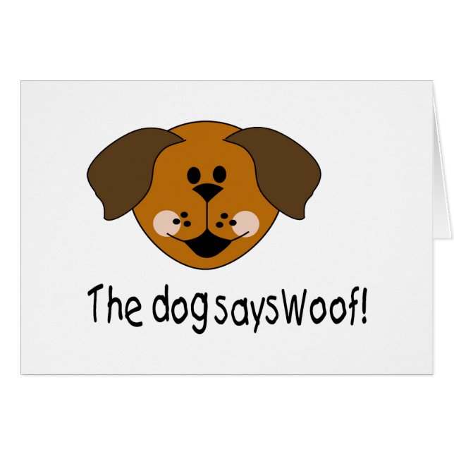 犬はWoofを言います (正面横)