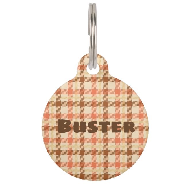 犬または猫のためのかわいいペットタグ。 2つのサイズで利用できる ペット　ネームタグ (正面)