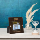 犬または猫のメモリアルエレガントブラウン フォトプラーク (インサイチュ)