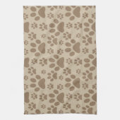 犬または猫の足のプリント キッチンタオル (縦)