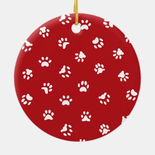 犬または猫の追悼用爪の緑の花輪 セラミックオーナメント (裏面)