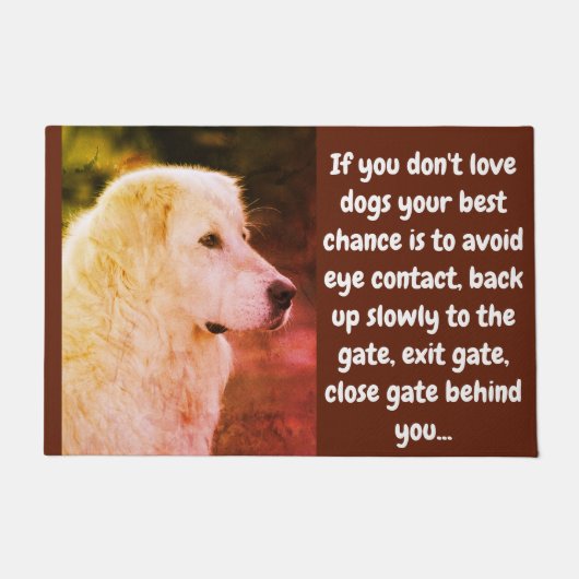 犬もしを愛してない… ドアマット (正面)