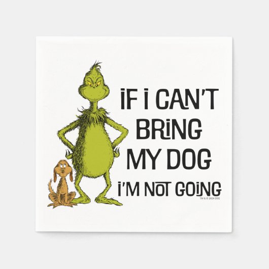 犬もしを連れて行けない来ぞ スタンダードカクテルナプキン (正面)