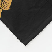 犬もしを連れて行けない来ぞ フリースブランケット (角)