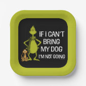 犬もしを連れて行けない来ぞ ペーパープレート (正面)