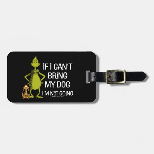 犬もしを連れて行けない来ぞ ラゲッジタグ (正面横)