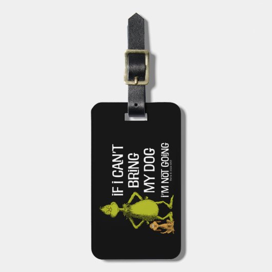 犬もしを連れて行けない来ぞ ラゲッジタグ (正面縦)