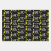 犬もしを連れて行けない来ぞ ラッピングペーパーシート (正面)