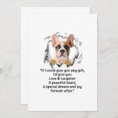 犬もし好与えきならおもしろい何でも欲しい 案内状 (正面/裏面)