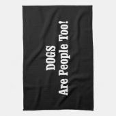 犬も人間だ！ キッチンタオル (縦)