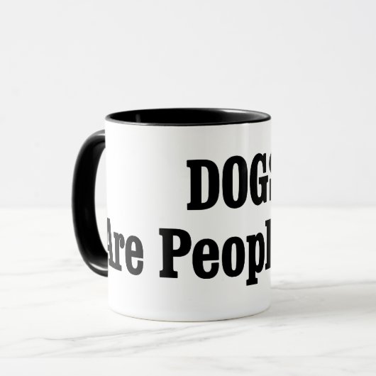 犬も人間だ！ マグカップ (正面左)