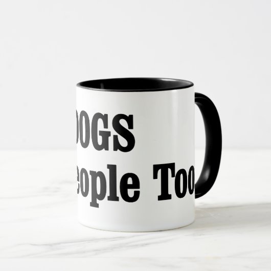 犬も人間だ！ マグカップ (正面右)