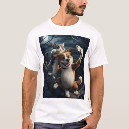 犬も猫も自撮り。 Tシャツ