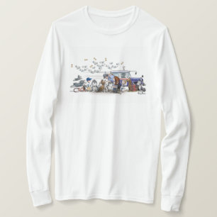 犬も猫も郵便配達員が大好き! Tシャツ