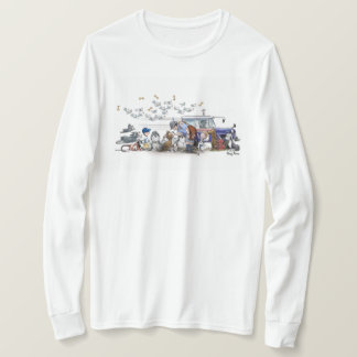 犬も猫も郵便配達員が大好き! Tシャツ