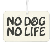 犬も生きられない カーエアーフレッシュナー (裏面)