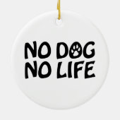 犬も生きられない セラミックオーナメント (裏面)