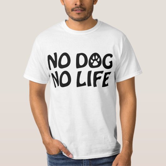 犬も生きられない Tシャツ (正面)
