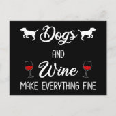 犬も酒も何でもする素晴らし ポストカード (正面)