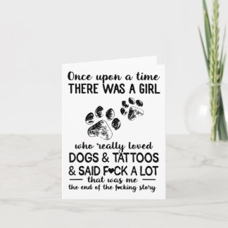 犬やタトゥーが大好きな女の子がいた カード