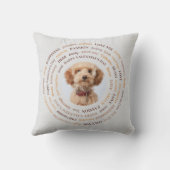 犬やパーソナライズされた猫好きの贈り物 – ロマンチックな言葉 クッション (裏面)