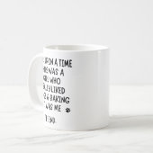 犬やベーキングが大好きな女の子 コーヒーマグカップ (正面左)