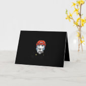 犬やホッケーに気を取られる カード (黄色い花)