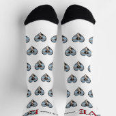 犬や人とのかわいい恋愛言葉を写真 ソックス (上部)