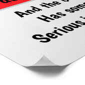 犬や猫に用心 ポスター (角)