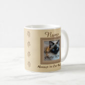 . .犬や猫のベージュでの思い出 コーヒーマグカップ (正面右)