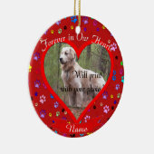 犬や猫のペットの記念クリスマス セラミックオーナメント (右)