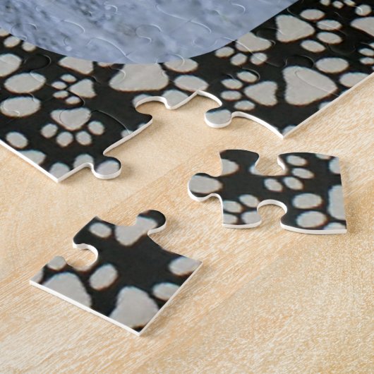 犬や猫の写真を追加 ジグソーパズル (側面)