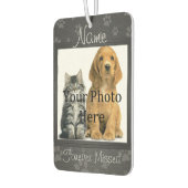 犬や猫の前足でペットの記念碑を印刷 カーエアーフレッシュナー (左)