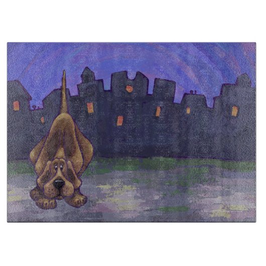 犬よくはしゃぐのプレゼント&アクセサリー カッティングボード (正面)