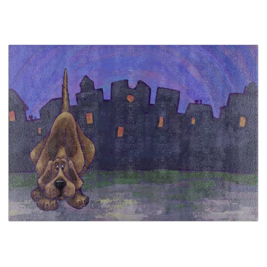 犬よくはしゃぐのプレゼント&アクセサリー カッティングボード (正面)