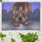 犬よくはしゃぐのプレゼント&アクセサリー キッチンタオル (折り畳み)