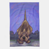 犬よくはしゃぐのプレゼント&アクセサリー キッチンタオル (縦)