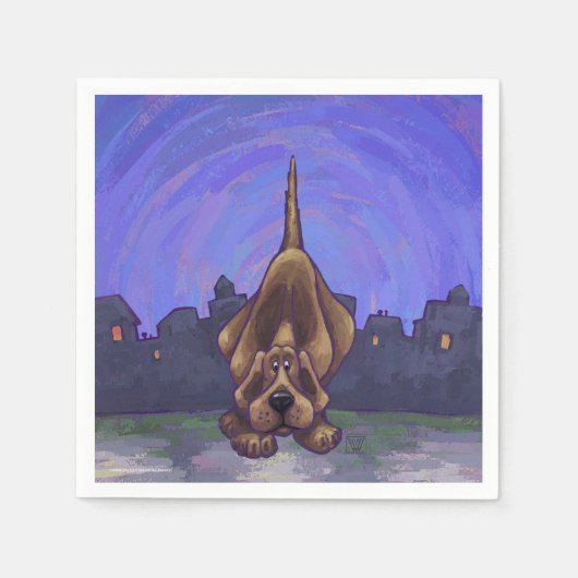 犬よくはしゃぐのプレゼント&アクセサリー スタンダードカクテルナプキン (正面)