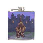 犬よくはしゃぐのプレゼント&アクセサリー フラスク (正面)