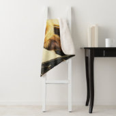 犬よくはしゃぐ楽カーライドアートプリント シェルパブランケット (インサイチュ)